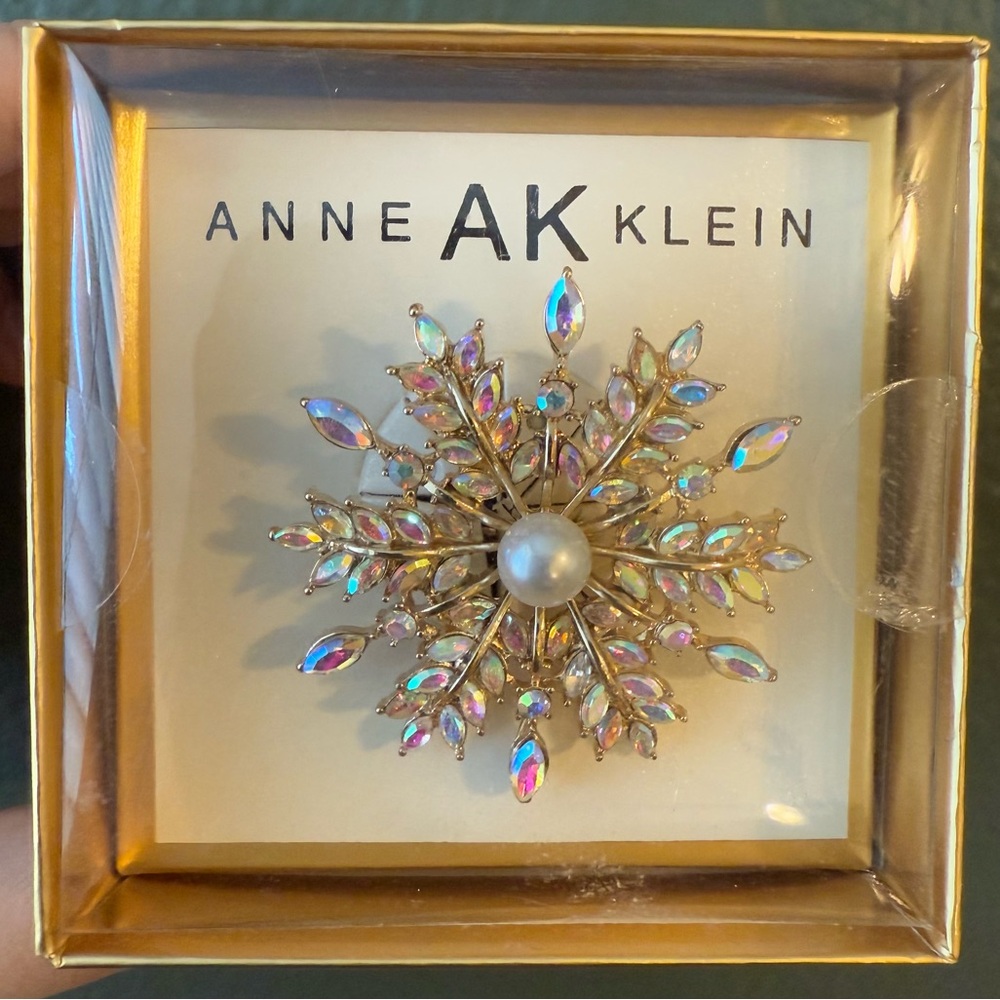 Anne Klein Snowflake Brooch